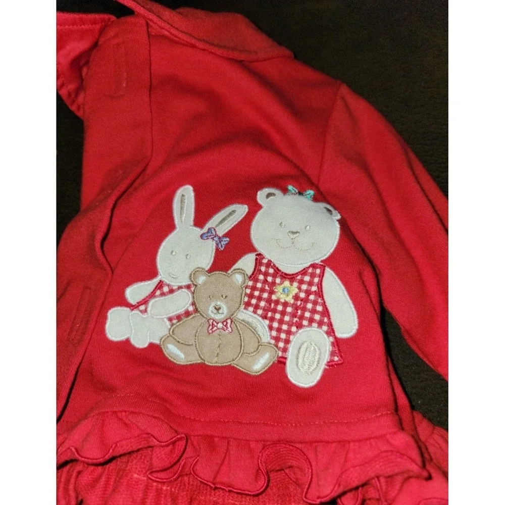 B.T. Kids Baby Tags Teddy Bear Vintage Outfit Top Pants‎ NWT 12 Months 1999 New